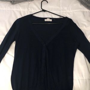 Simple navy blue cardigan